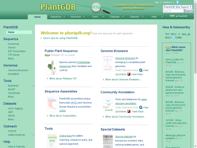 Thumbnail for PlantGDB: Plant Genome Database resource