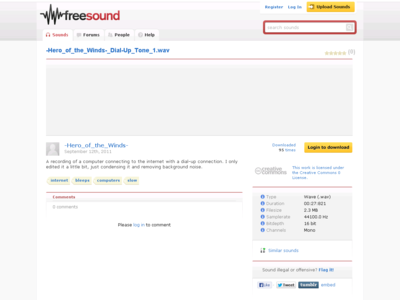 Thumbnail for Sound --Hero of the Winds- Dial-Up Tone 1 resource