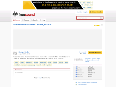 Thumbnail for Sound -Scream ooa-1 resource