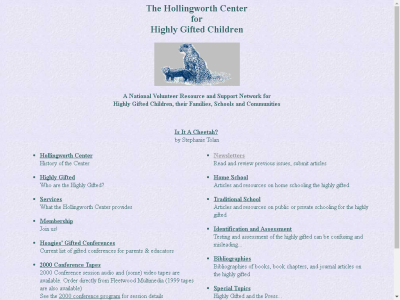 Thumbnail for The Hollingworth Center for Highly Gifted Children resource