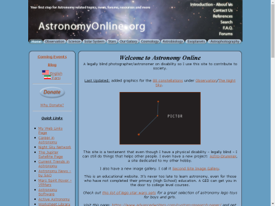 Thumbnail for Astronomy Online resource