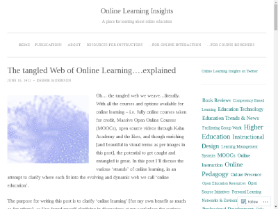 Thumbnail for The tangled Web of Online  Learning….explained resource