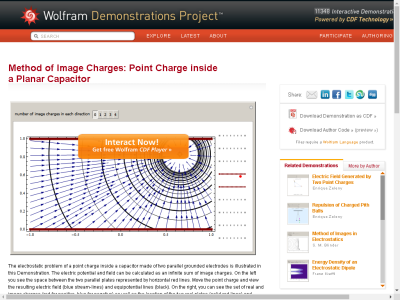 Thumbnail for Method of Image Charges: Point Charge inside a Planar Capacitor resource