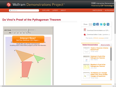 Thumbnail for Da Vinci's Proof of the Pythagorean Theorem resource