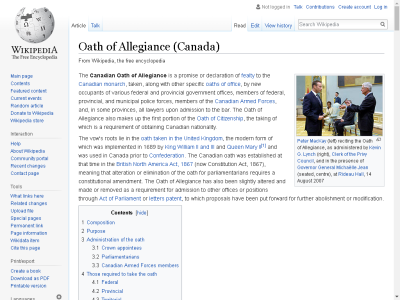 Thumbnail for Oath of Allegiance (Canada) resource