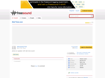 Thumbnail for Sound -Dial Tone resource