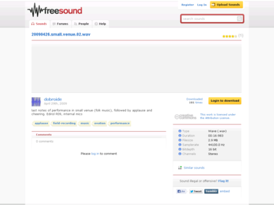 Thumbnail for Sound -20090426 resource