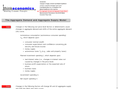 Thumbnail for The Aggregate Demand and Aggregate Supply Model resource