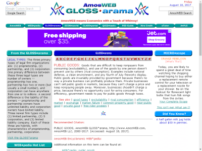 Thumbnail for AmosWEB is Economics: GLOSS*arama resource