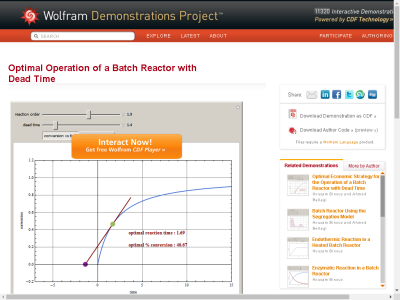 Thumbnail for Optimal Operation of a Batch Reactor with Dead Time resource