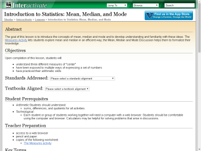 Thumbnail for Introduction to Statistics: Mean, Median, and Mode resource