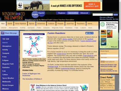 Thumbnail for Fusion Reactions resource