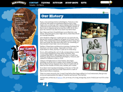 Thumbnail for Ben & Jerry's History resource