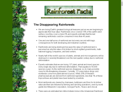Thumbnail for Rainforest Facts resource