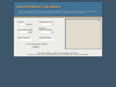 Thumbnail for Amortization Calculator resource
