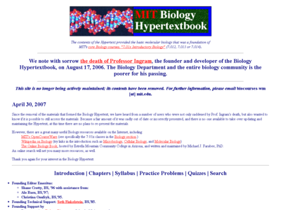 Thumbnail for MIT Biology Hypertextbook resource