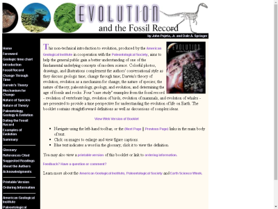 Thumbnail for Evolution and the Fossil Record resource