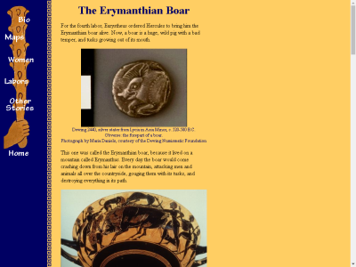 Thumbnail for Perseus Project: The Erymanthian Boar resource
