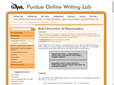 Thumbnail for Brief Overview of Punctuation resource