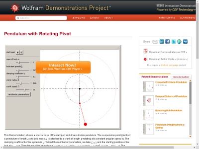Thumbnail for Pendulum with Rotating Pivot resource