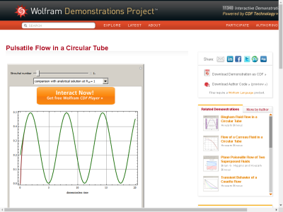 Thumbnail for Pulsatile Flow in a Circular Tube resource