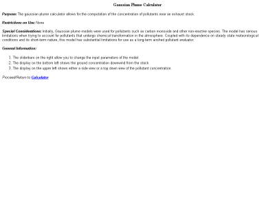 Thumbnail for Gaussian Plume Calculator resource