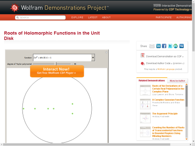 Thumbnail for Roots of Holomorphic Functions in the Unit Disk resource