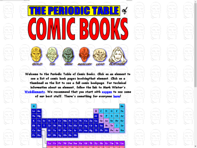 Thumbnail for The Periodic Table of Comic Books resource