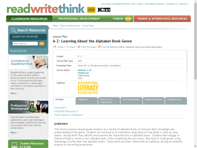 Thumbnail for A-Z: Learning About the Alphabet Book Genre resource