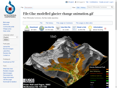Thumbnail for Glac Modeled Glacier Change Animation resource