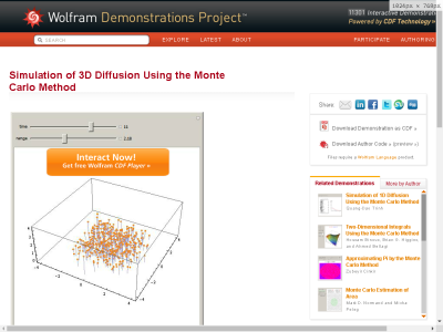 Thumbnail for Simulation of 3D Diffusion Using the Monte Carlo Method resource