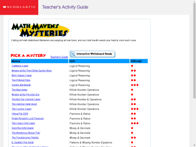 Thumbnail for Math Maven's Mysteries resource