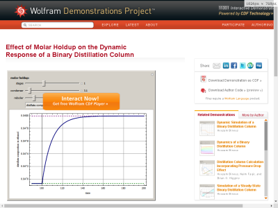 Thumbnail for Effect of Molar Holdup on the Dynamic Response of a Binary Distillation Column resource