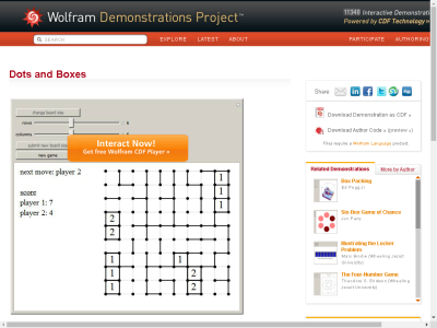 Thumbnail for Dots and Boxes resource