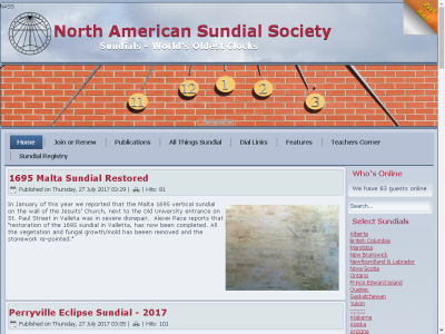 Thumbnail for The North American Sundial Society resource