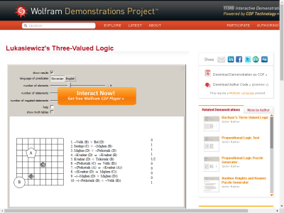 Thumbnail for Lukasiewicz's Three-Valued Logic resource