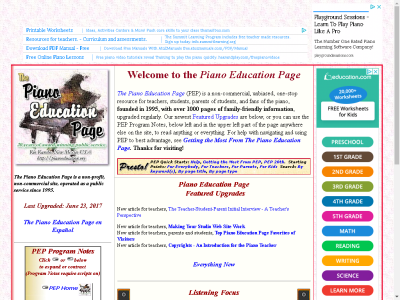 Thumbnail for The Piano Education Page resource