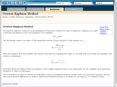 Thumbnail for Newton-Raphson Method resource