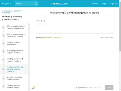 Thumbnail for Multiplying and dividing negative numbers resource