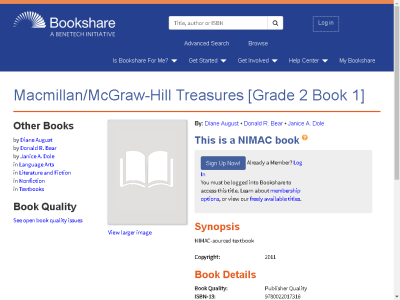 Thumbnail for Macmillan/McGraw-Hill Treasures [Grade 2 Book 1] resource