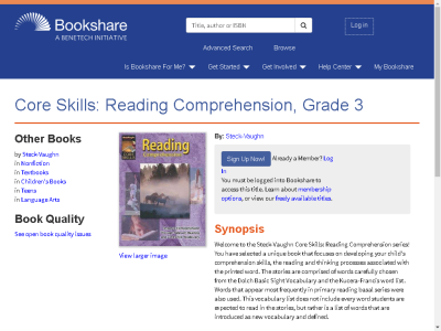 Thumbnail for Core Skills: Reading Comprehension, Grade 3 resource
