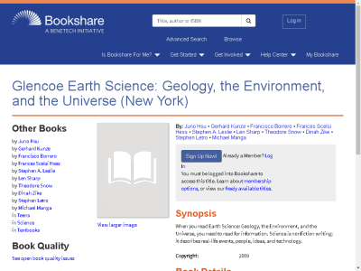 Thumbnail for Glencoe Earth Science: Geology, the Environment, and the Universe (New York) resource