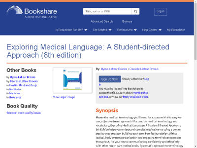 Thumbnail for Exploring Medical Language: A Student-directed Approach (8th edition) resource
