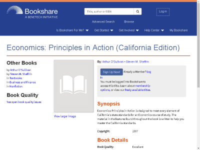 Thumbnail for Economics: Principles in Action (California Edition) resource