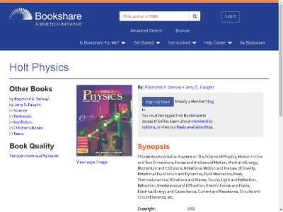 Thumbnail for Holt Physics resource