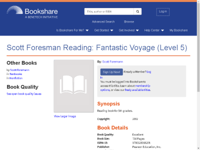 Thumbnail for Scott Foresman Reading: Fantastic Voyage (Level 5) resource