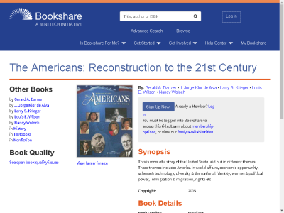 Thumbnail for The Americans: Reconstruction to the 21st Century resource