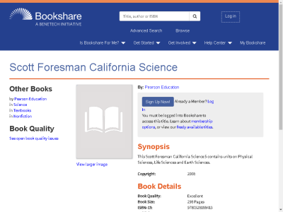 Thumbnail for Scott Foresman California Science resource