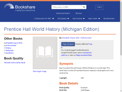 Thumbnail for Prentice Hall World History (Michigan Edition) resource