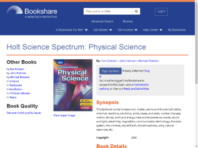 Thumbnail for Holt Science Spectrum: Physical Science resource